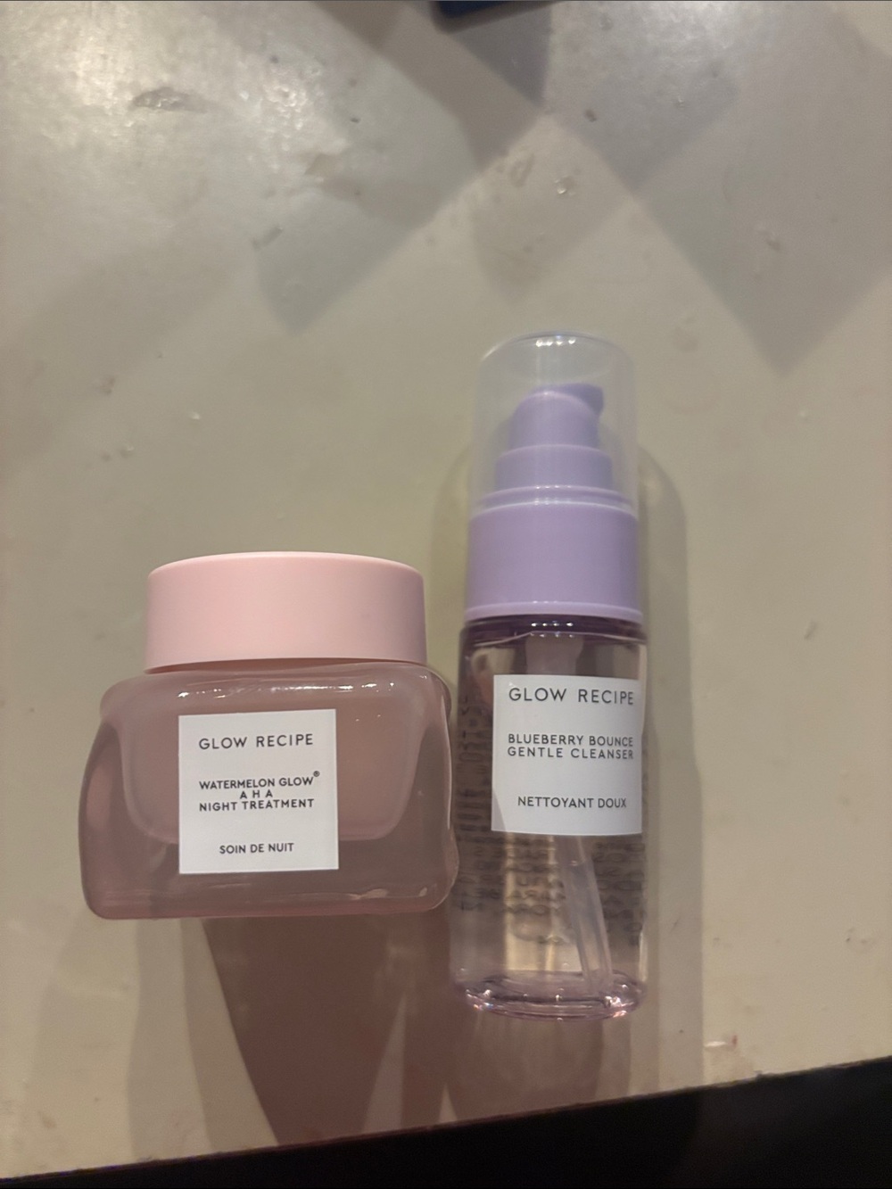 Glow Recipe Pink and Light Purple Skincare Duo